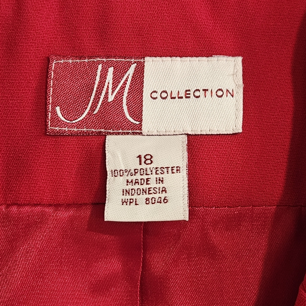 Elegant Red Women's Blazer - Picture 5 of 5